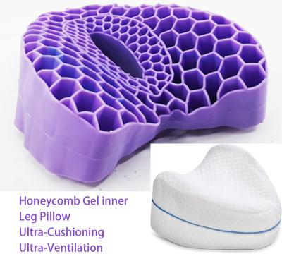 China Therapy Leg and Knee Honeycomb Gel Support Pillow, Soothing Pain Relief for Sciatica, Back, Hips, Knees, Joints for sale