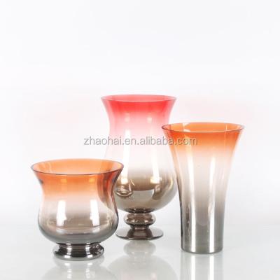 China Classic Wide Mouth Glass Vases For Cheap Bulk Centerpieces Vases for sale