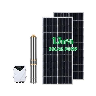 China Water Treatment Solar Pump System 24V 48V 2m Cable 2DPC 2