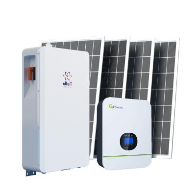 China Home 5kwh home storage hardware/software system solar energy on-grid and complete off-grid solar system for sale