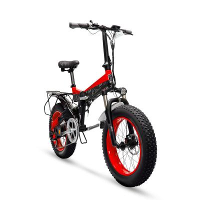 China Wholesale factory customization aluminum alloy folding fat bike 20*4 electric bicycle lithium battery for sale