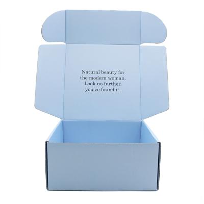 China Factory Recyclable Custom Recycled Material White Color Product Shoe Packaging Corrugated Paper Shipping Box for sale