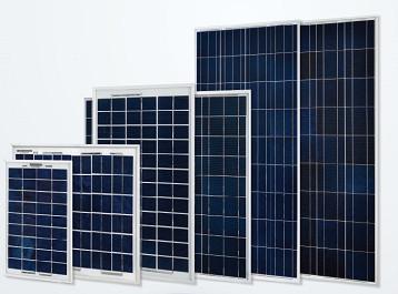 China 5W/10W/15W/20W/25W/30W/40W/50W/60W/70W Poly solar panels, A Quality,  Customizable for sale