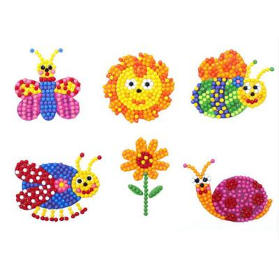 China 9pcs Diamond Stickers Diamond Art Mosaic Kids Painting Stickers Easy By Number Kits for sale