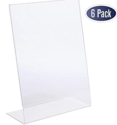 China Waterproof+Eco-friendly OEM Acrylic Shaped Clear Acrylic Ad Rack Display Recipe Book Holder for sale