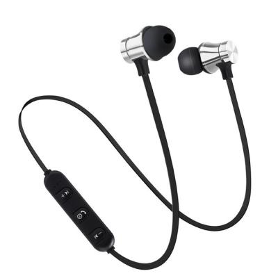 China Stereo Sound BT5.0 Stereo Sound Gym Neckband Super Bass MIC Earbuds Waterproof Magnetic Wireless Earphone Neck Earbud for sale