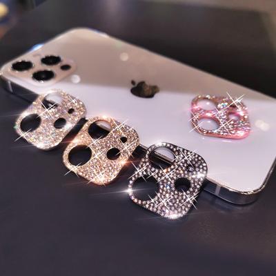 China Mobile Phone Bling Diamond Camera Lens Protector Film for Iphone 13 pro Max Diamond Glitter Lens Protector Fashion cover for Iphone 13 for sale