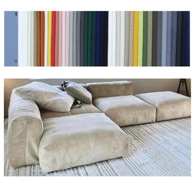 China Anti-static Corduroy Manufacturers Multicolor Polyester Corduroy 8w Waterproof Comfortable Fabric Customized Direct for sale