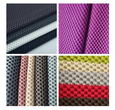 China Good quality full color anti pill polyester knitted sandwich air net mesh fabrics for very popular bubble sofa for sale