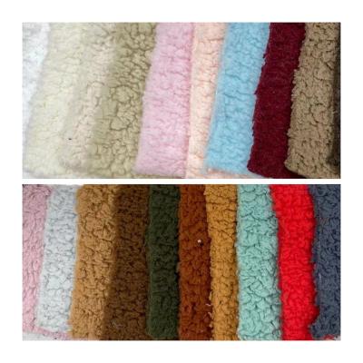 China Stain Repellent Plain Color Plush Fabric Winter Single Sided Warm Flannel Cloth Warm Custom Color Windproof Used For Clothing Toys for sale