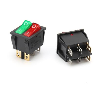 China high quality 2 speed rectangle rocker switch practical and durable wiring KCD3 and for electronic equipment and appliance for sale