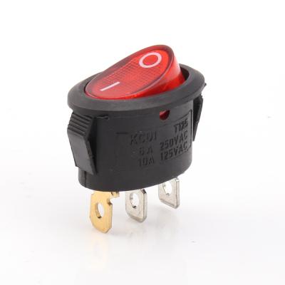 China KCD1 2 T85 Electric Oval Pin 3T Rocker Switch for sale