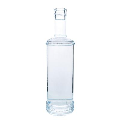 China Good Quality Beverage 750ml Vodka Whiskey Juniper Brandy Glass Bottle for sale