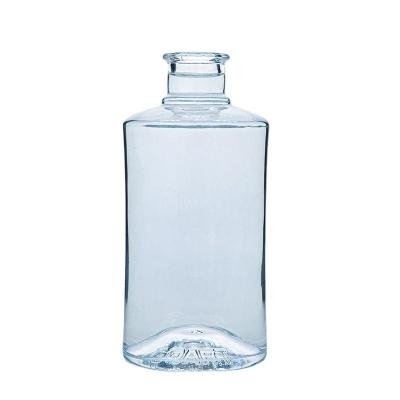 China 350ml Beverage Vodka Glass Bottle Short Neck Rum Bottle On Sale for sale