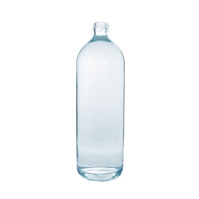 China Beverage crystal glass empty whiskey bottle 700ml 750ml 1000ml for sale