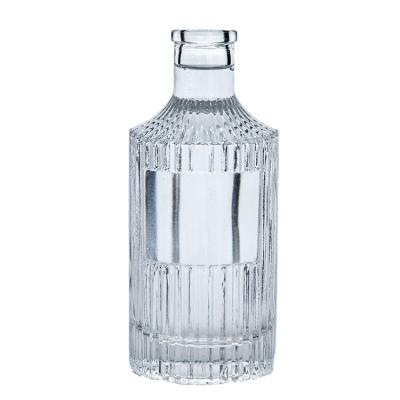 China Wholesale 375ml Beverage Frosted Ice Glass Wine Bottle With Cork for sale