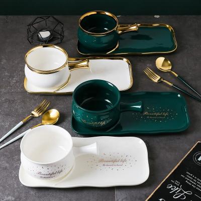 China Viable Glazed Ceramic Coffee Tea Multicolor Ceramic Tableware Tableware Breakfast Ceramic Mug for sale