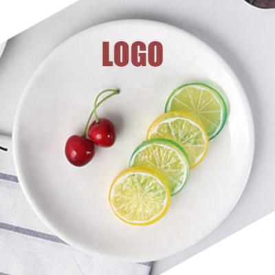 China Viable Simple Style Porcelain Dinner Dishes Pasta Dish White Ceramic Shallow Capsule for sale