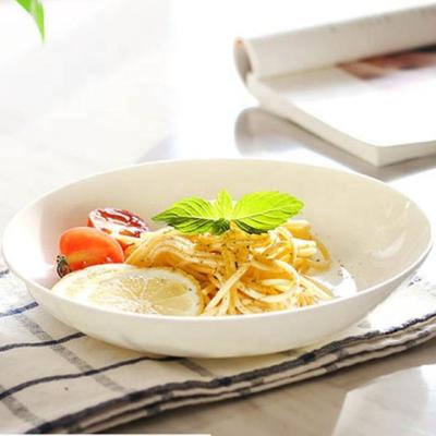 China Sustainable New Design Serving Ceramic Dish Noodles Ceramic Dish Plate Set Ceramic Dinner for sale