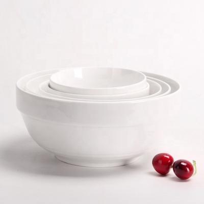 China Good Quality Sustainable Ceramic Cereal Bowl Porcelain Soup Bowl White Ceramic Bowl for sale