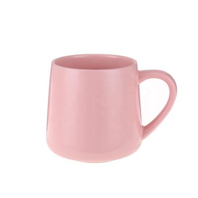 China Viable Nordic Style Porcelain Milk Mug Mugs 510ML Tea Cup Delicate White Purple Color Glazed Ceramic Coffee Mugs for sale