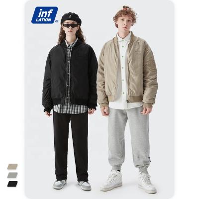 China Wholesale Waterproof High Street Style Bomber Jacket Men Vintage Baseball Down Jacket Men Winter Coat for sale