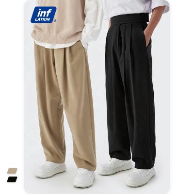 China Wholesale Breathable Men's Casual Pants Loose Straight Suit Hip Hop Pants Black Male Trousers Men Streetwear for sale