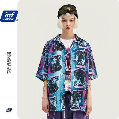 China Low Anti-Shrink Inf Wholesale Digital Printing Casual Shirt Men Summer Beach Short Sleeve Hawaii Shirts for sale