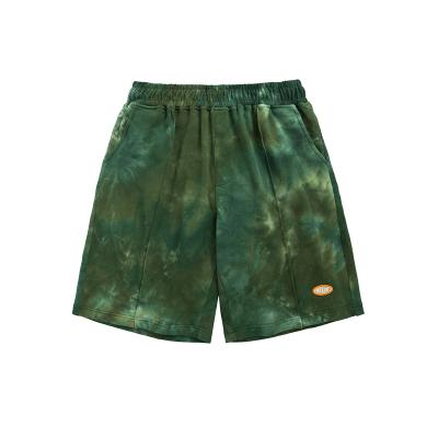 China QUICK DRY INF wholesale mens shorts tie dye shorts elastic waist loose fit cotton sweat mens shorter shorts for sale