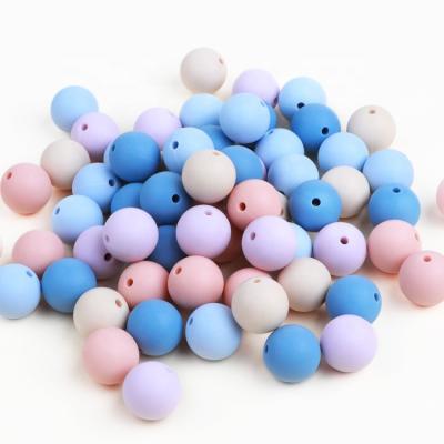 China YXT-BT- 01 Wholesale 15mm BPA Free Chewable Food Grade Teether Baby Silicone Beads for sale