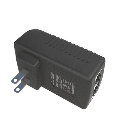 China US Plug In Wall Mount 12W 24V 0.5A 1000Mbps Power Over Ethernet Poe Adapter RP018 for sale