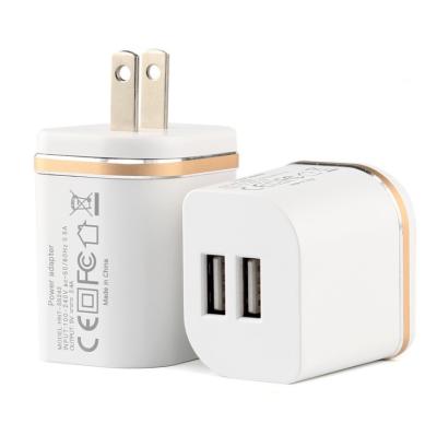 China Good Home Allpliance Quality 12w 2.4A Wall Charger 2USB Mobile Charger 2.4 Amp for sale