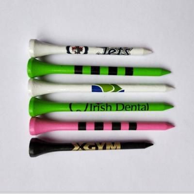 China Unique Disposable Specialize Wooden Golf Tee Custom Pack Various Sizes for sale