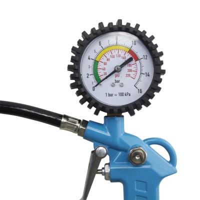 China Cheap Tire Pressure Dial 220Psi Tire Air Inflator Gauge Monitoring With Copper for sale