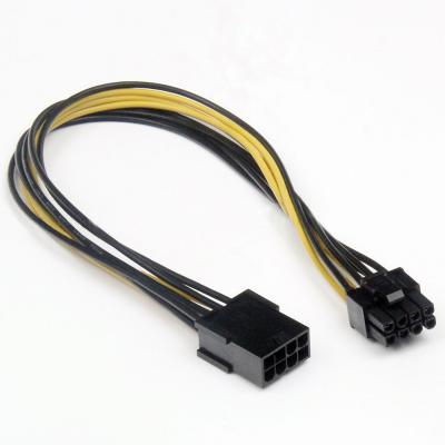 China Electronic Graphics Card PCIe 8pin Male To Female 8 Pin Extension Cable PCI Express Power Cable for sale