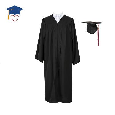 China School Adult Matte Graduation Gown Hat and Tassel for sale