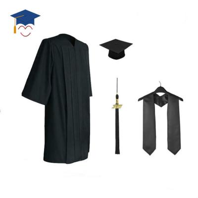 China Hot Sale School Adult Matte Graduation Gown Hat And Stole for sale