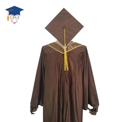 China School Wholesale 2021 Graduation Dresses And Hats Shiny Graduation Cap for sale