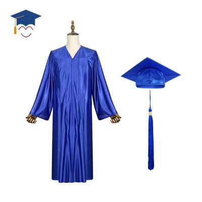 China Shiny School Graduation Gown Cap Tassel Set 2021 For High School for sale