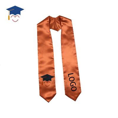 China Wholesale School Printing Logo Graduation Stoles for sale