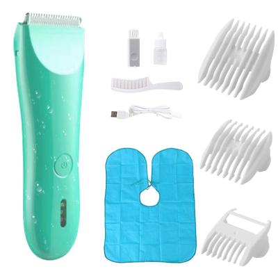 China Safety Free Sample Baby Hair Trimmer Clippers Set Household Professional Safe Waterproof Cordless Baby Hair Cutting Machine With Comb 6 for sale