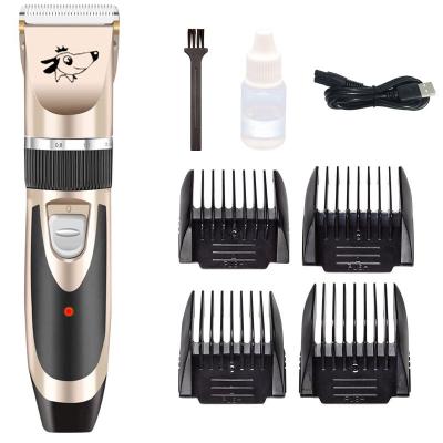 China Amazon Viable Hot Sale USB Rechargeable Electric Dog Cat Pet Hair Trimmer Cutter Remover Grooming Shaver Kit Set Pet Clippers Clippers for sale