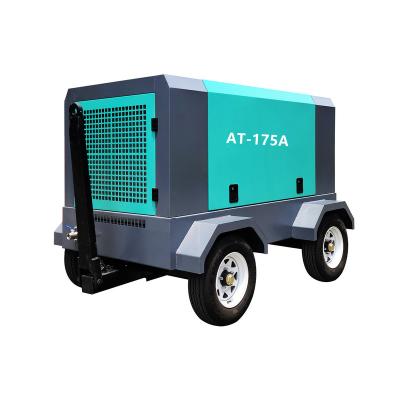 China OIL-LESS 8 Low Price Construction Air Compressor Manufacturer Electric Portable 10 Bar Screw Compressor for sale