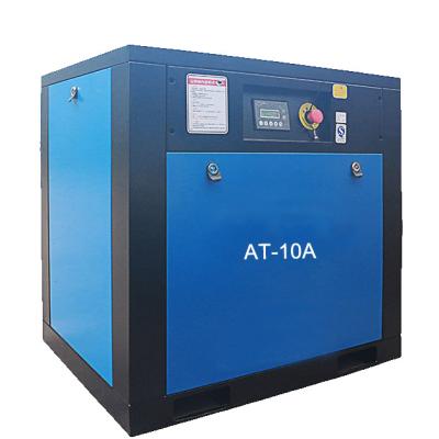 China Lubricated AT-10A 7.5kw 15 bar small screw air compressor price in India for sale