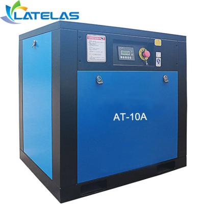 China AT-10A 10HP lubricated cheap electric screw air compressor for sale in USA for meltblown fabric for sale