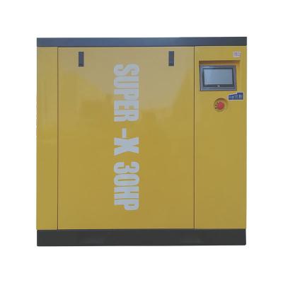 China 22kw 30hp lubricated energy saving screw air compressor for industrial equipment for sale