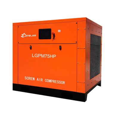 China OIL-LESS 55kw quietly portable latelas copco GA 160 stationary screw air compressor for sale for sale