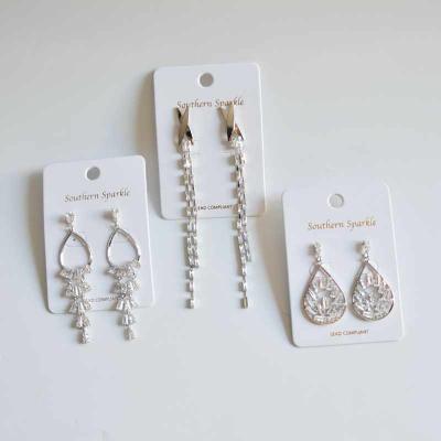 China Fashionable wholesale custom made drop earrings women zincon jewelry letter love kiss gold drop earrings for sale