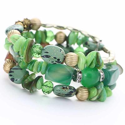 China Other Hot Sale 5 Colors Stone Bracelet Natural Bohemian Style Expandable Bracelet for sale