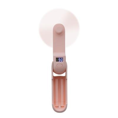 China Mini Fold Mini Rechargeable Usb Electric Single Power Bank Fan Hand Cooling Small Handheld Fan for sale